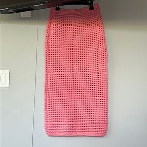 Gianni Bini Pink Knit Midi Skirt